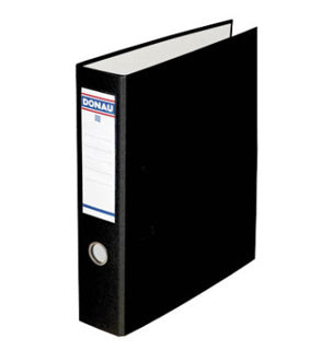 DONAU Bankordner 3972001 A4 mit Doppelmechanik PP breit 7.5 cm schwarz