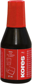 KORES Stempelfarbe 27 ml rot