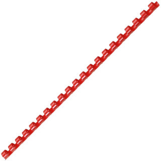 GBC Binderücken 4028 CombBind 100 Stück 21 Ringe A4 10 mm rot
