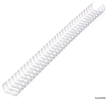 IBICO Drahtbinderücken 21 Ringe 10 mm 100 Stück weiß