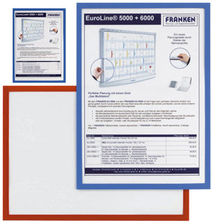 FRANKEN Dokumentenhalter Frame It X-tra!Line A4 magnetisch blau