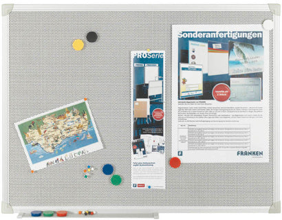 FRANKEN Textiltafel X-tra!Line Pin’n’Mag 90 x 60 cm silber
