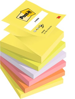 POST-IT® Haftnotizen Z-Notes R330NR 6 Blöcke à 100 Blatt 76 x 76 mm mehrfarbig