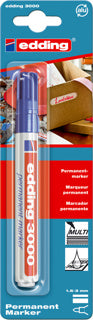 EDDING Permantentmarker 3000 Rundspitze 1.5-3 mm im Blister blau