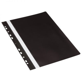 DONAU Schnellhefter 1704001 A4 mit Multilochung PVC schwarz