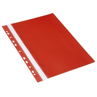 DONAU Schnellhefter 1704001 A4 mit Multilochung PVC rot