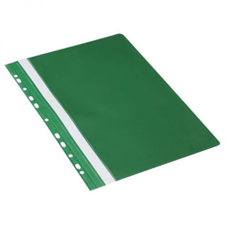 DONAU Schnellhefter 1704001 A4 mit Multilochung PVC grün