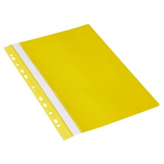 DONAU Schnellhefter 1704001 A4 mit Multilochung PVC gelb