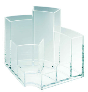ALCO Schreibtischbutler 4473 mit 6 Fächern 13 x 16 x 9.5 cm transparent