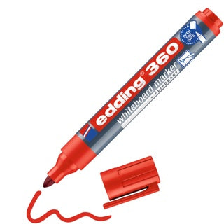 EDDING Whiteboardmarker 360 mit Rundspitze 1.5-3 mm rot