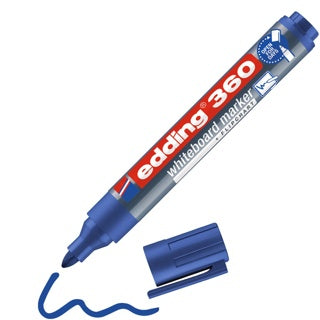 EDDING Whiteboardmarker 360 mit Rundspitze 1.5-3 mm blau