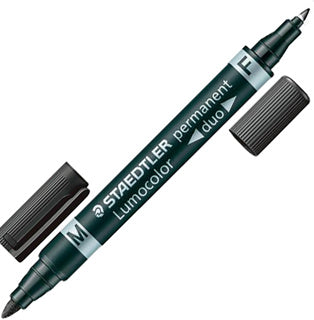 STAEDTLER Folienstift Lumocolor® Duo 348 F + M schwarz