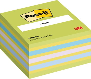 POST-IT Haftnotizwürfel 2028NB 450 Blatt 76 x 76 mm mehrfarbig