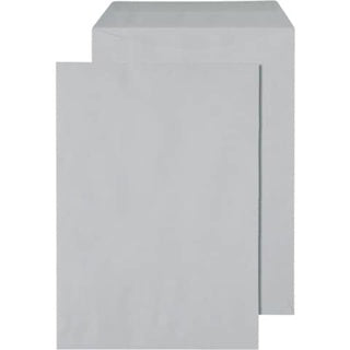 ÖKI Versandtasche Natur C4T/U100 250 Stück DIN C4 gummiert ohne Fenster 100g/m² grau