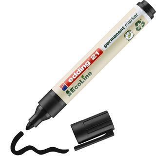 EDDING Permanentmarker EcoLine 21 mit Rundspitze 1.5-3 mm schwarz