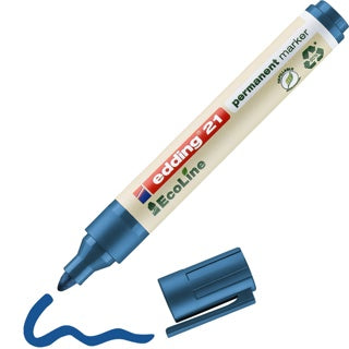 EDDING Permanentmarker 21 EcoLine mit Rundspitze 1.5-3 mm blau