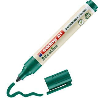 EDDING Permanentmarker 21 EcoLine mit Rundspitze 1.5-3 mm grün