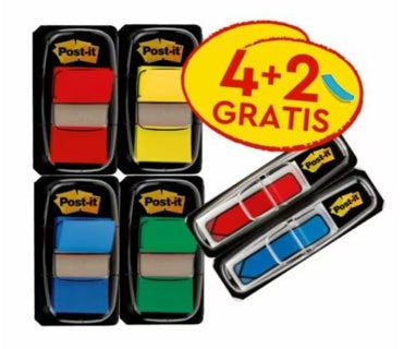 POST-IT® Index-Set 680-VAD5-EU 4x50 Haftstreifen und 2x24 Pfeile farbig sortiert