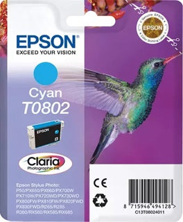 EPSON Tintenpatrone T0802 cyan
