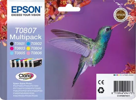 EPSON Tintenpatrone T0807 6 Farben