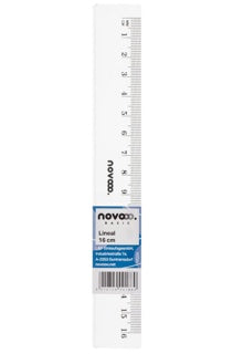 NOVOOO BASIC Lineal 16 cm transparent