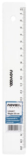 NOVOOO BASIC Lineal 20 cm transparent