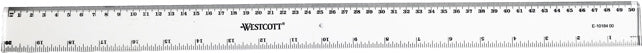 WESTCOTT Lineal 50 cm transparent