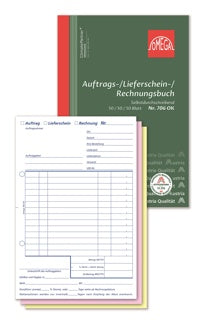 OMEGA Auftragsbuch 706 OK A5 100 Blatt selbstdurchschreibend