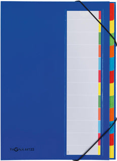PAGNA Ordnungsmappe 44133 A4 12-teilig blau