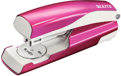 LEITZ Hefter 5502 New NeXXt WOW 30 Blatt aus Metall metallic pink