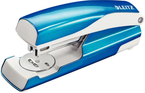 LEITZ Hefter 5502 New NeXXt WOW 30 Blatt aus Metall metallic blau