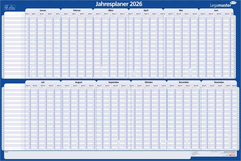 LEGAMASTER Urlaubsplaner 60 x 90 cm 400 g/m² 2026