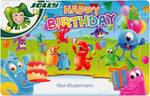 JOLLY Buntstifte bedruckt - Supersticks DELTA Happy Birthday 24er im Metalletui, mit eigenem Namen personalisiert