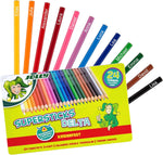JOLLY Supersticks Delta Buntstifte mit Namen | Personalisierte Farbstifte | Dreikant (24Stifte)