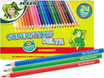 JOLLY Supersticks Delta Buntstifte mit Namen | Personalisierte Farbstifte | Dreikant (24Stifte)