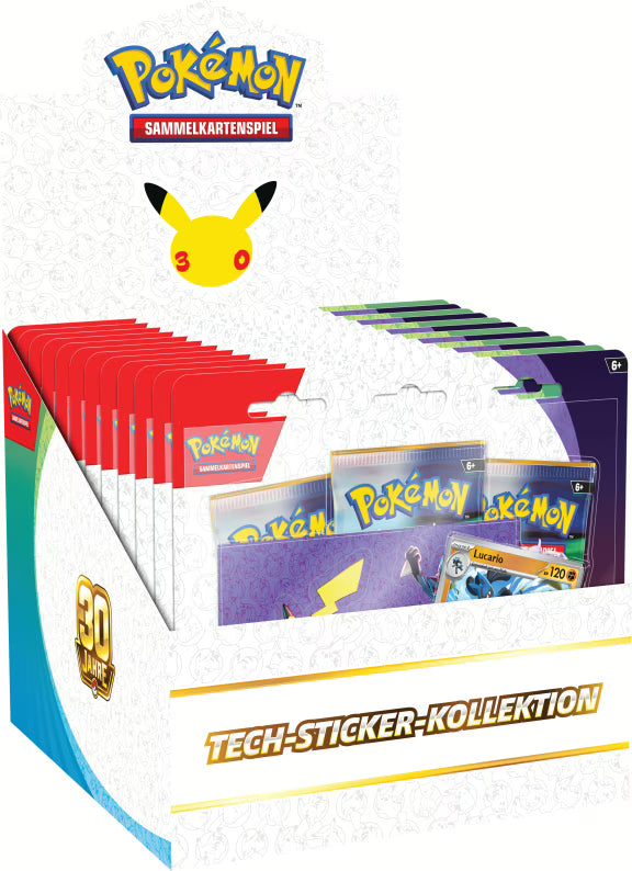 Pokémon 30 Jahre Edition Tech-Sticker-Kollektion