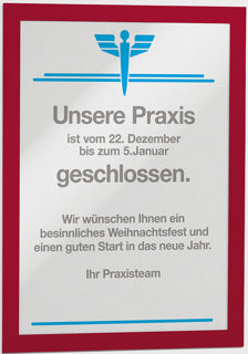 DURABLE Info-Rahmen DURAFRAME® 2 Stück A4 selbstklebend 236 x 323 mm rot