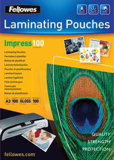 FELLOWES Laminierfolien 100 Stück A3 100 µm transparent
