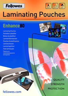 FELLOWES Laminierfolien 100 Stück A5 80 µm transparent