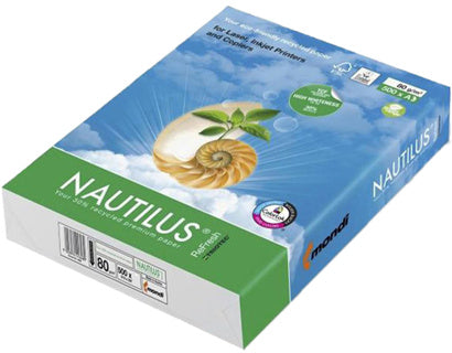 NAUTILUS Papier Nautilus Refresh 80 g/m² 500 Blatt DIN A3 weiß