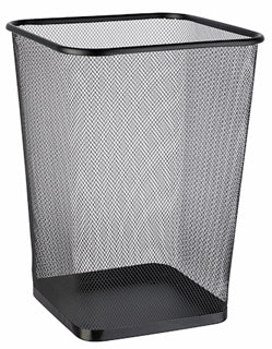 ALCO Papierkorb 2923 Draht eckig schwarz