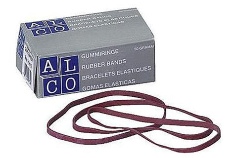 ALCO Gummiband 752 50 g 150 x 4 mm rot