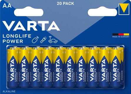 VARTA Batterien Longlife Power AA LR06 20 Stück 1.5 Volt