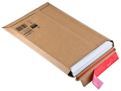 COLOMPAC Versandtasche CP010.04 bis A4+ mit Selbstklebeverschluss 235 x 340 x -35 mm braun