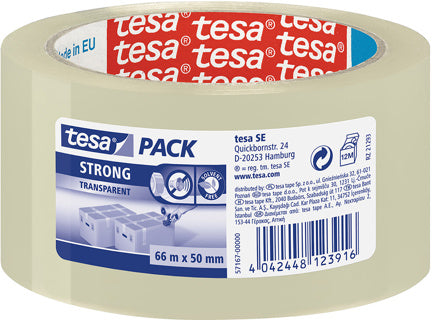 TESA Verpackungsband 57167 strong 50 mm x 60 m transparent