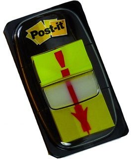 POST-IT® Index 680-33 50 Blatt im Spender mit Rufzeichen gelb