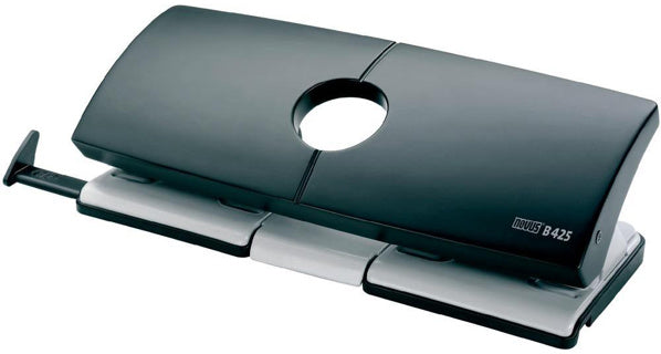 NOVUS Doppellocher B425 für 30 Blatt grau-schwarz