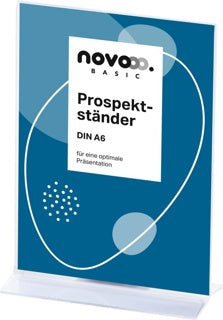NOVOOO BASIC Tischaufsteller T86 DIN A6 klar