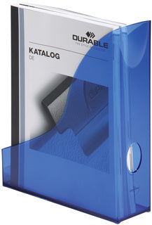 DURABLE Stehsammler 1701711 BASIC A4 mit Griffloch Kunststoff 70 x 229 x 303 mm transluzent-blau