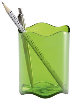 DURABLE Stifteköcher 1701235 TREND aus Kunststoff Ø 8 x 10.2 cm transluzent-grün
